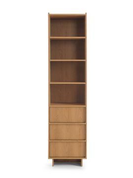 Стеллаж узкий с ящиками YASUMI 50 Дуб карамельный