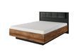 Кровать двуспальная MILTON 160x200 LASKI Meble с мягким изголовьем