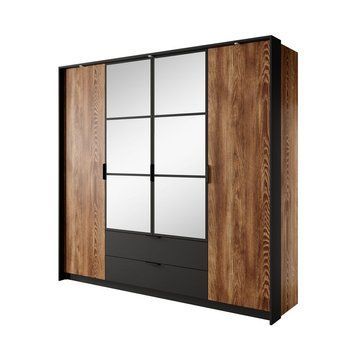Шафа чотиридверна MILTON 223 LASKI Meble з дзеркалом