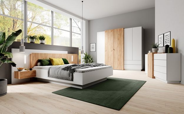 Двуспальная кровать с тумбами 160x200 LASKI Meble