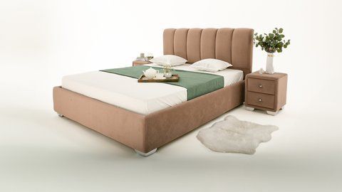 Ліжко двоспальне ОЛІМП 160x200 myAMI Mebli з підйомним механізмом