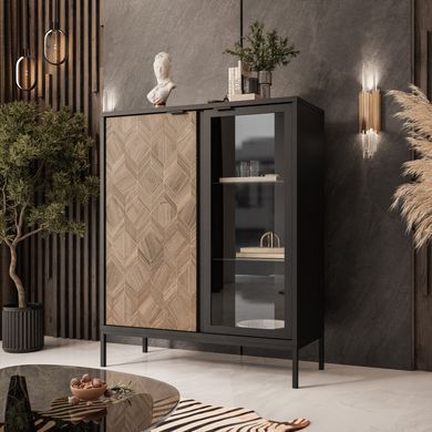 Витрина двухдверная MILANO 101 myAMI Mebli с подсветкой