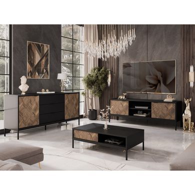 Витрина двухдверная MILANO 101 myAMI Mebli с подсветкой
