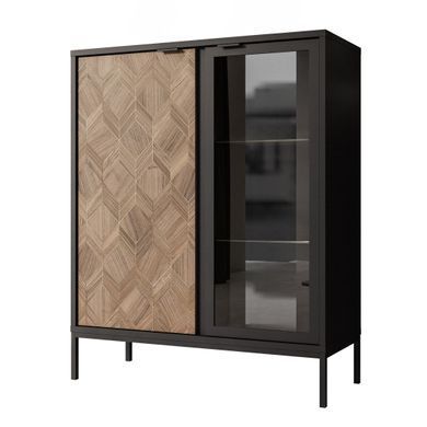 Витрина двухдверная MILANO 101 myAMI Mebli с подсветкой