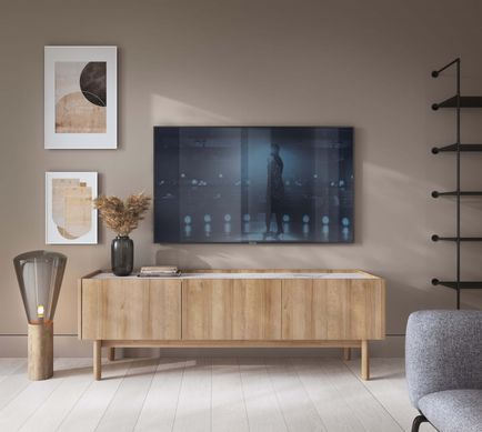 Тумба под телевизор трехдверная URBAN 144 PIASKI Meble с ящиком